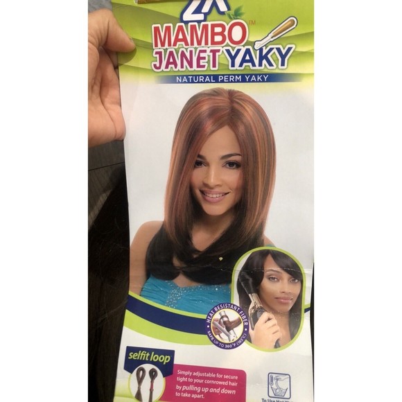 Janet Collection 2X Mambo Yaki 16” - Color 4 Chocolate Selfit Loop - 1 PACKS NEW - Picture 9 of 14